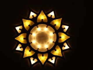 Sole Luminaria Salentina Artigianale diametro 80cm