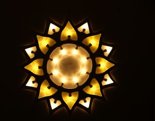 Sole Luminaria Salentina Artigianale diametro 80cm