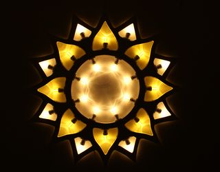 Sole Luminaria Salentina Artigianale diametro 80cm