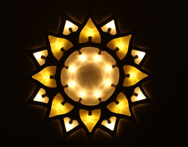 Sole Luminaria Salentina Artigianale diametro 80cm