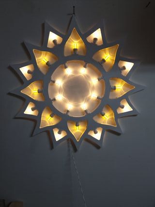 Sole Luminaria Salentina Artigianale diametro 80cm