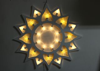 Sole Luminaria Salentina Artigianale diametro 80cm