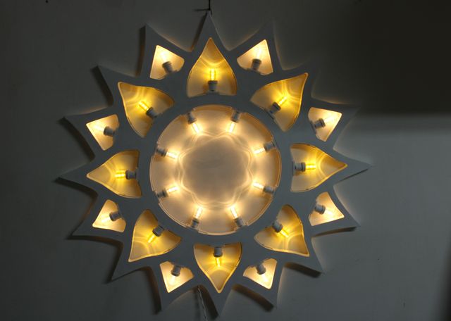 Sole Luminaria Salentina Artigianale diametro 80cm