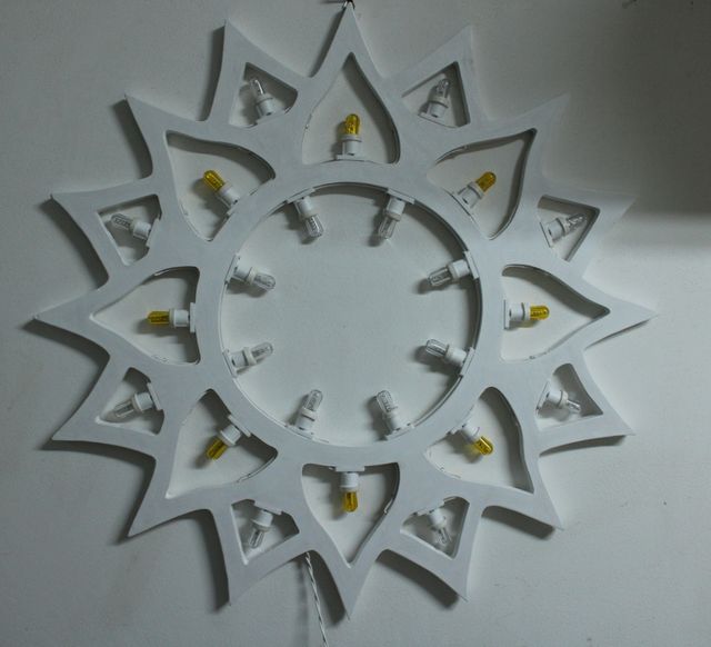 Sole Luminaria Salentina Artigianale diametro 80cm