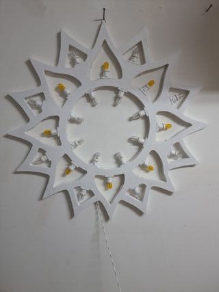 Sole Luminaria Salentina Artigianale diametro 80cm