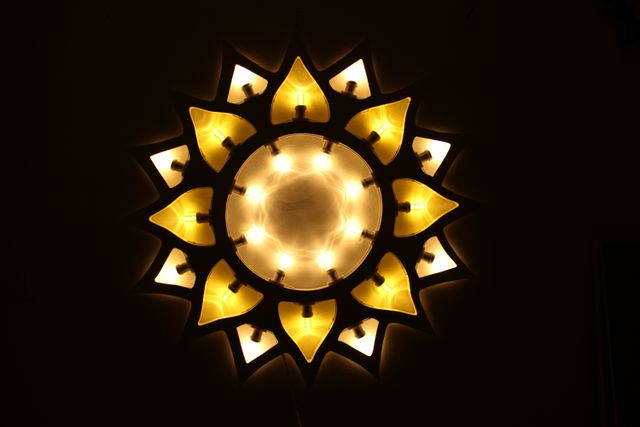 Sole Luminaria Salentina Artigianale diametro 80cm