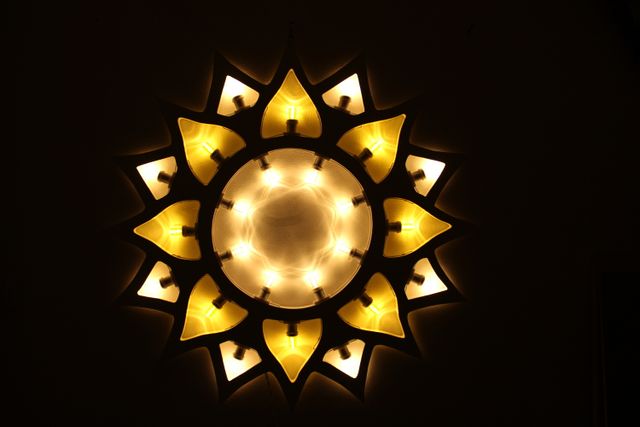 Sole Luminaria Salentina Artigianale diametro 80cm