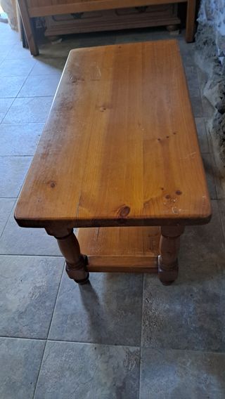 Mesa centro madera maciza