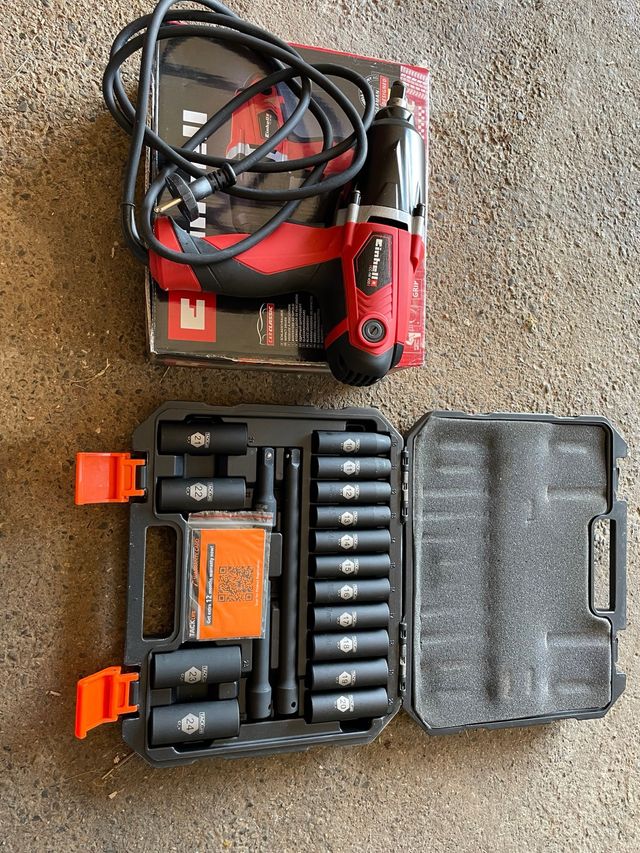 Atornillador Einhell + Vasos Impacto