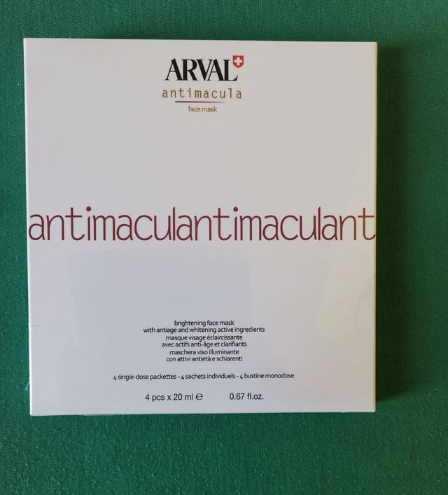 Arval antimacula - 4 Maschere viso illuminanti