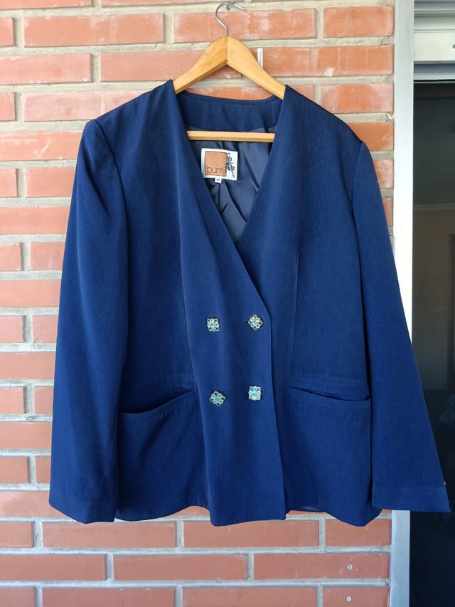 Blazer Bunti Azul Marino 