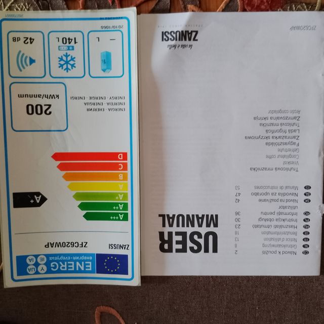 Congelador Zanussi 140L - ZFC620WAP Molt bon estat