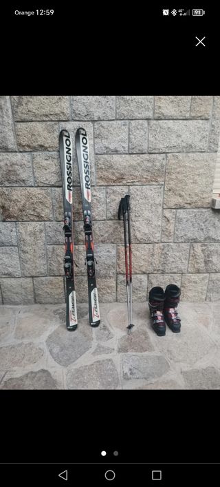 Esquís Rossignol Cobra STX + Botas +bastones.