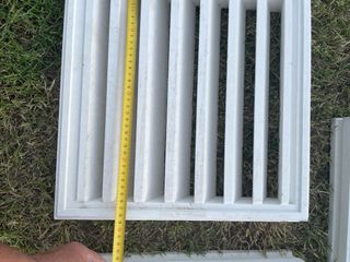 3 Rejillas ventilación moldura blanco