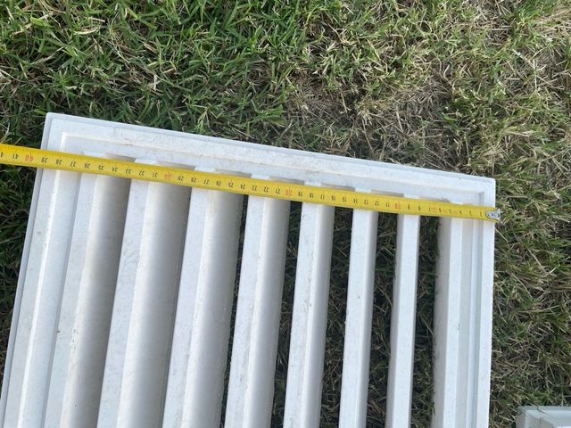 3 Rejillas ventilación moldura blanco