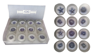 Confezione 12 Candele Profumate Marine EDG