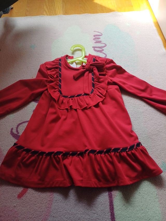 Vestido niña rojo - Talla 6