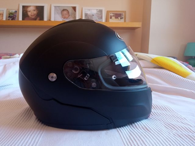 Casco moto HJC negro talla M
