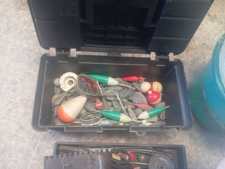 Lote de artículos pesca