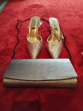 Vestido fiesta rosa - Talla M