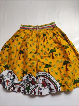 Falda Amarilla Flores - 8M