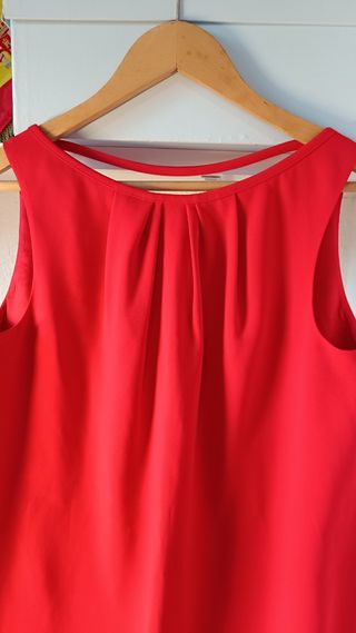 Vestido rojo Roberto Verino - Escote espalda