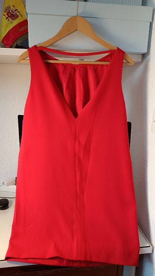 Vestido rojo Roberto Verino - Escote espalda