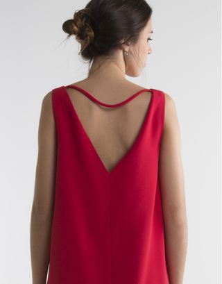 Vestido rojo Roberto Verino - Escote espalda