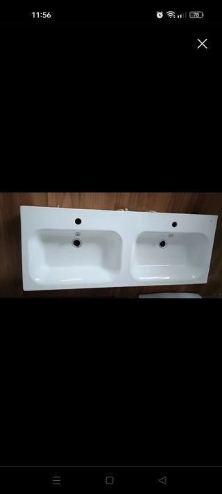 Lavabo doble nuevo