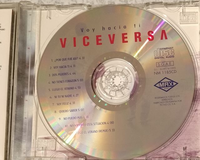 CD Viceversa - Voy hacia ti
*OFERTA 4x10€!!!