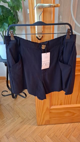 Shorts Zara negros - Talla XL