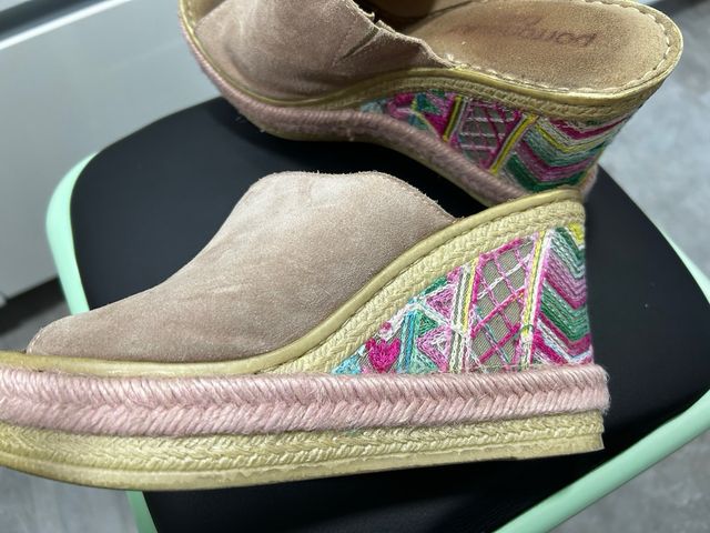 Cuñas rosa-multicolor