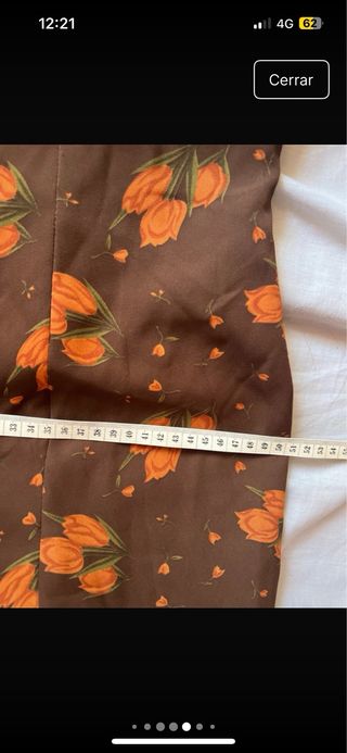 Traje Flamenca marrón-naranja