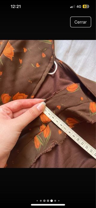 Traje Flamenca marrón-naranja