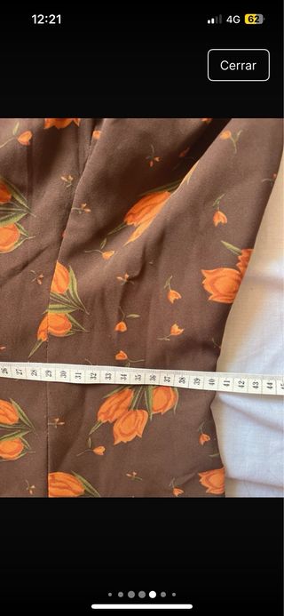 Traje Flamenca marrón-naranja