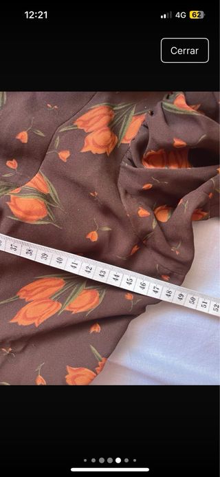 Traje Flamenca marrón-naranja