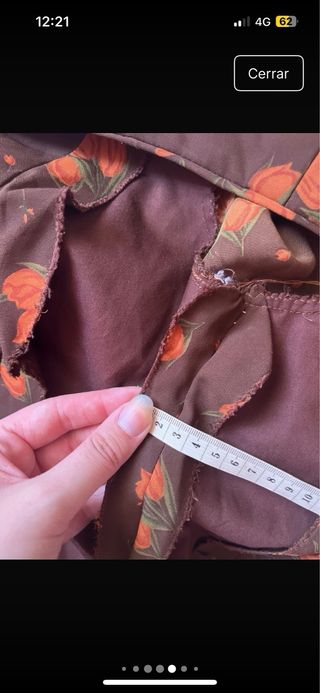 Traje Flamenca marrón-naranja