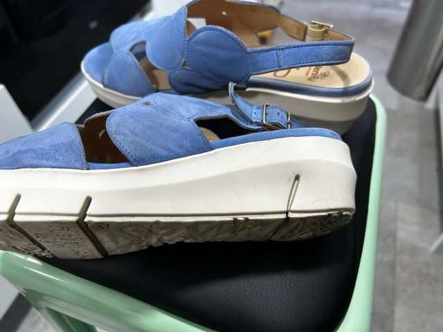 Sandalias Wonders azul