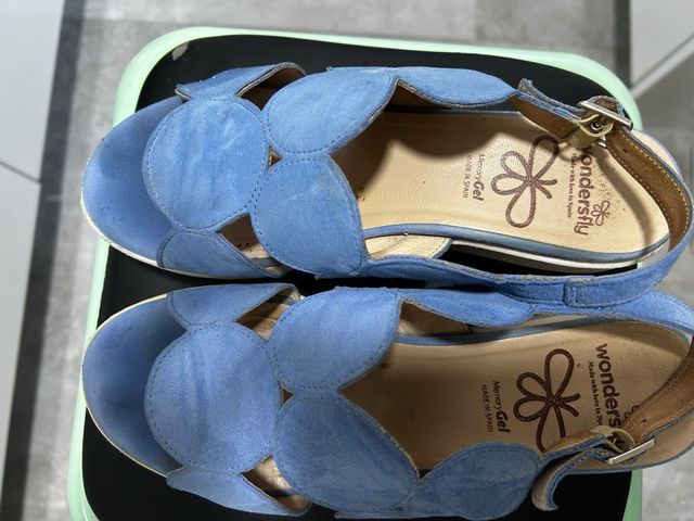 Sandalias Wonders azul