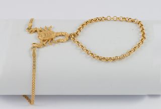 Pulsera pasamanos Escorpión oro 18k 750