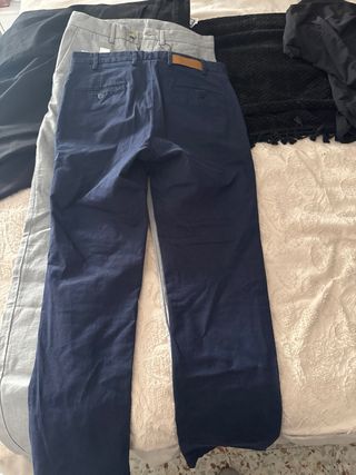 Pantalones marca hombre  - Gris - y azul Talla 38