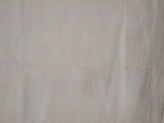 Sábanas lino azul y blanco artesanales