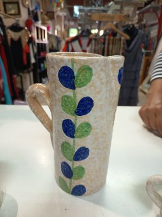 Jarra y tazas cerámica vintage