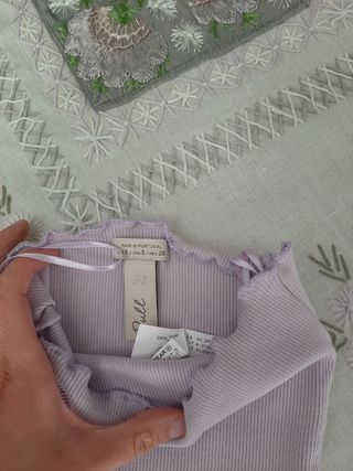 Top lila Pull & Bear - Talla S
