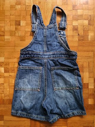 Conjunto bebé Peto vaquero prenatal + jersey rayas