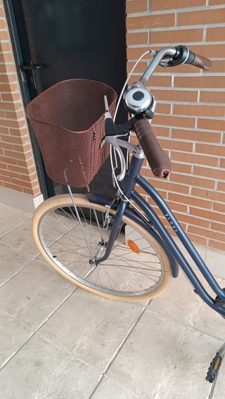 Bicicleta paseo vintage azul