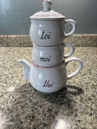 Juego té "Tú y Yo" - Porcelana