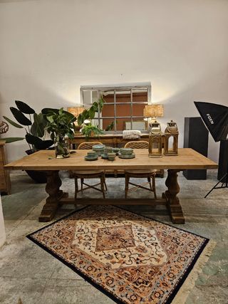 Mesa Comedor Madera - Estilo Rústico