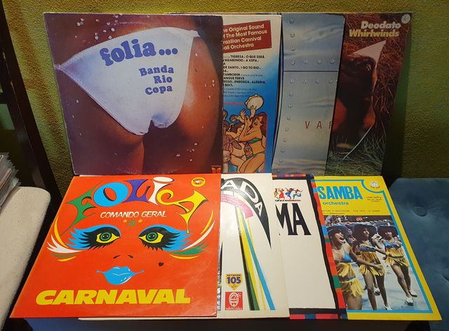 Lotto 8 LP Brazil bossa samba Carnaval music VG/NM