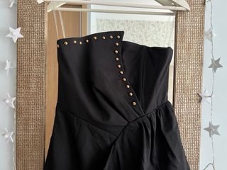 Vestido negro minivestido-fiesta